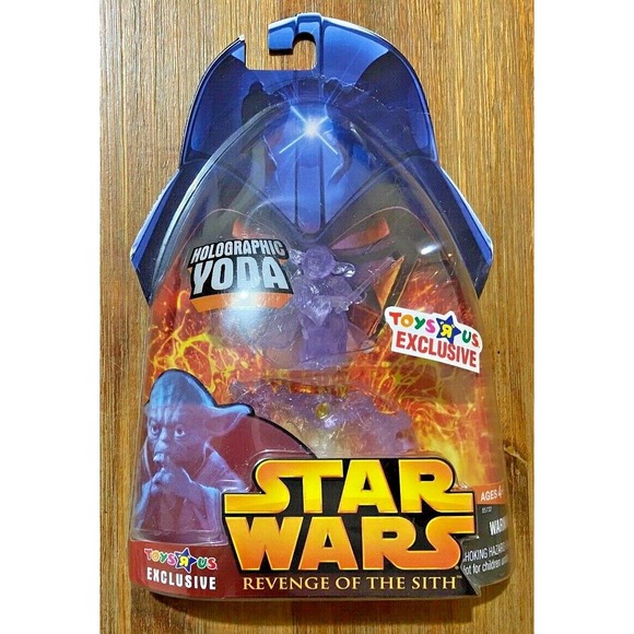 HOLOGRAPHIC YODA Star Wars Revenge of the Sith Toys R Us Exclusive Figure - Picture 1 of 1